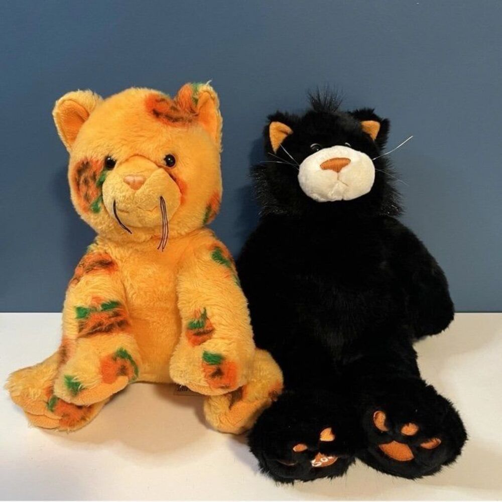 Build a bear Boo kitty & Pumpkin kitty